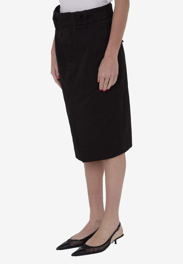 Knee-Length Pencil Skirt