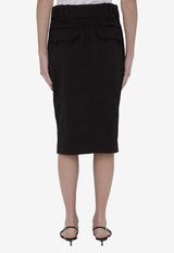 Knee-Length Pencil Skirt