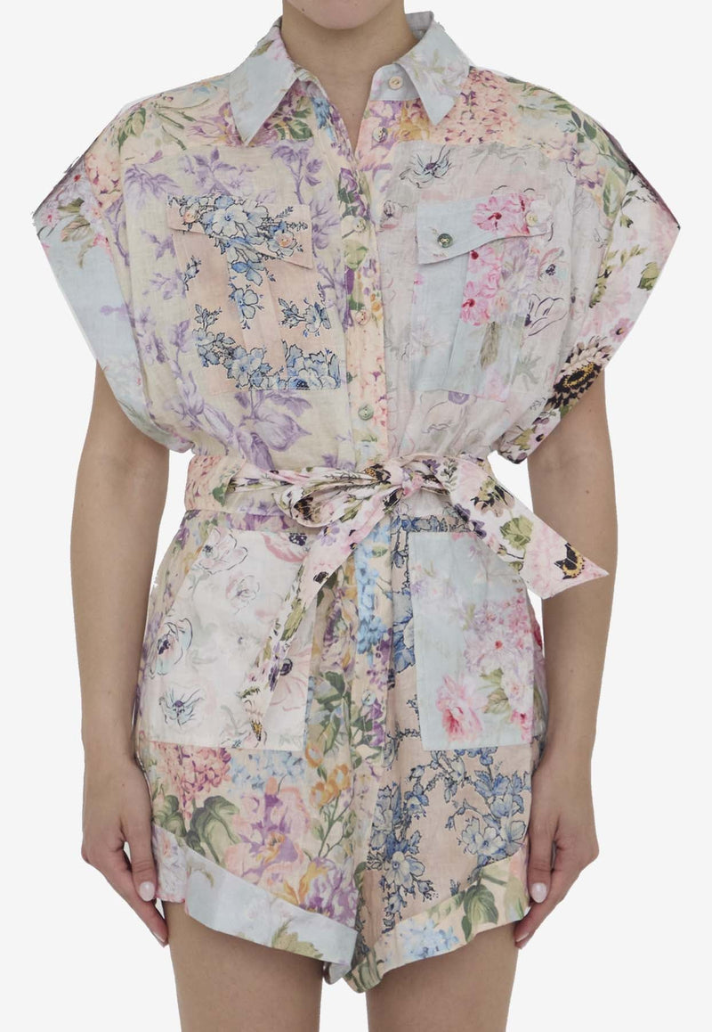 Halliday Floral Print Playsuit