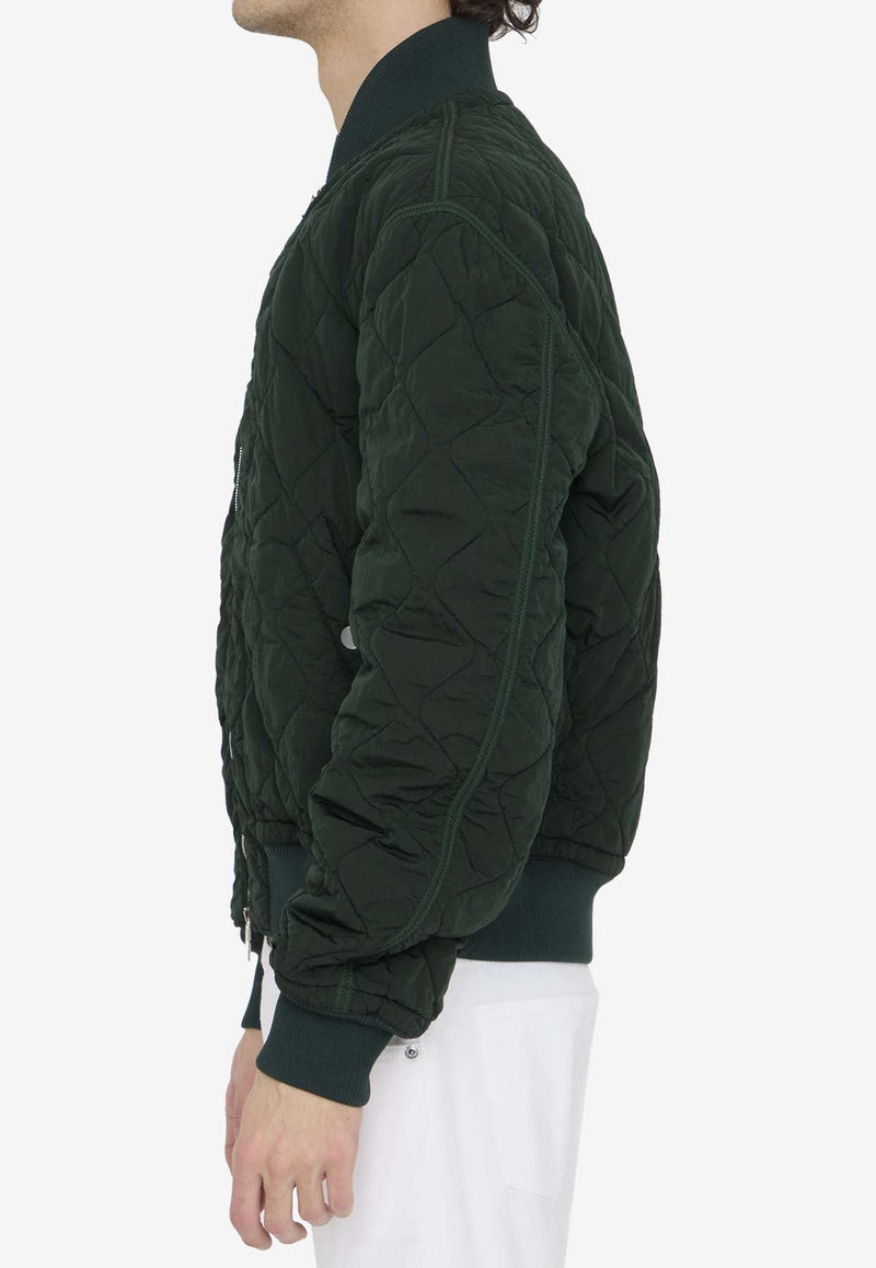 Quilted Bomber Jacket