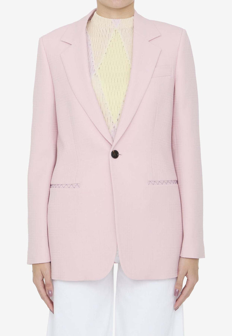 Single-Breasted Wool Blazer