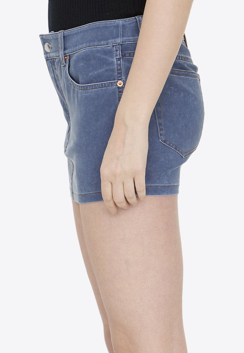 Trompe-L'oeil Denim Mini skirt