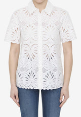 Sangallo Lace Short-Sleeved Shirt