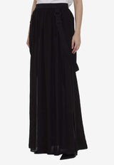 Jedy Silk Chiffon Maxi Skirt