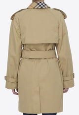 Double-Breasted Belted Trench Coat