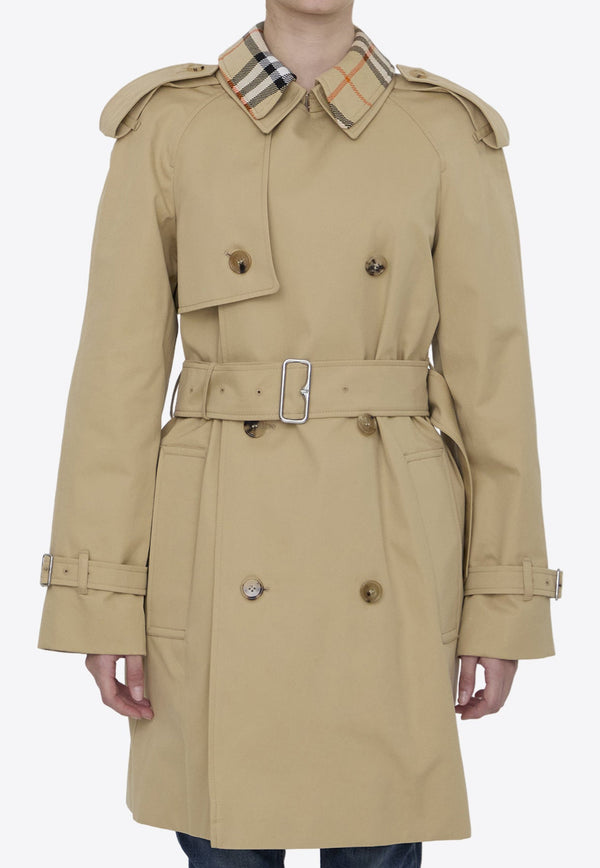 Double-Breasted Belted Trench Coat