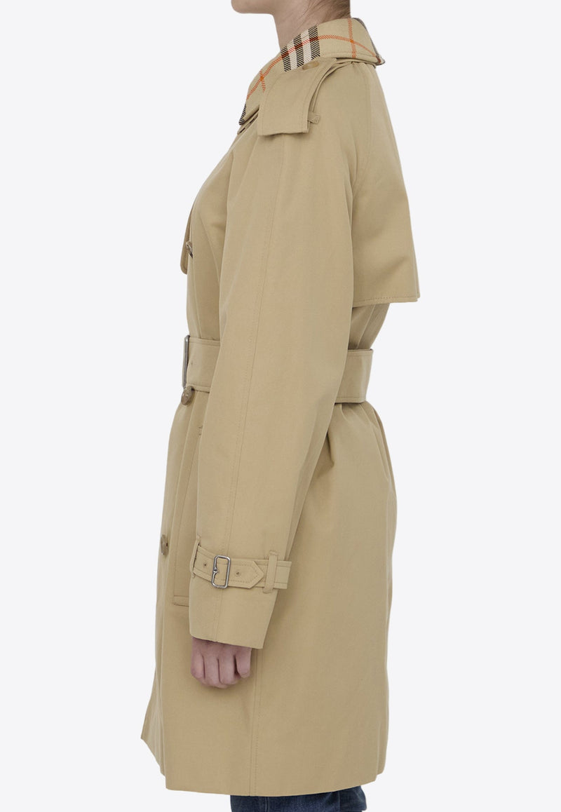 Double-Breasted Belted Trench Coat