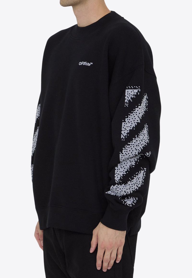 Pixel Diag Crewneck Sweatshirt