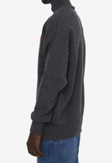 Ami De Coeur Intarsia Knit Sweater