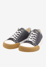 Bloc Low-Top Denim Sneakers