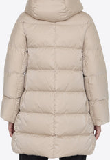 Hooded Zip-Up Down Jacket