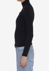 Activewear Logo High-Neck Top