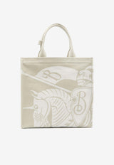 Small Equestrian Knight Design Tote Bag