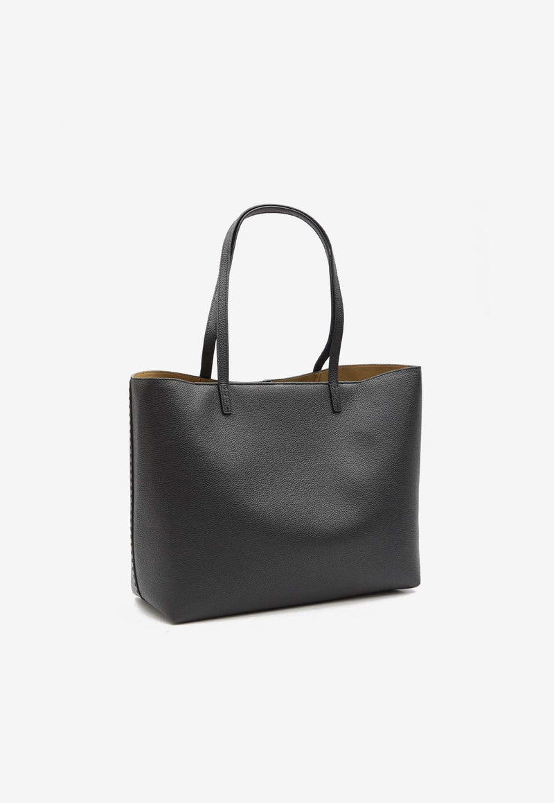 Large McGraw Grained Leather Tote Bag