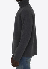 Four Stitches Turtleneck Wool Sweater