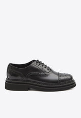 Brushed Leather Brogue Shoes