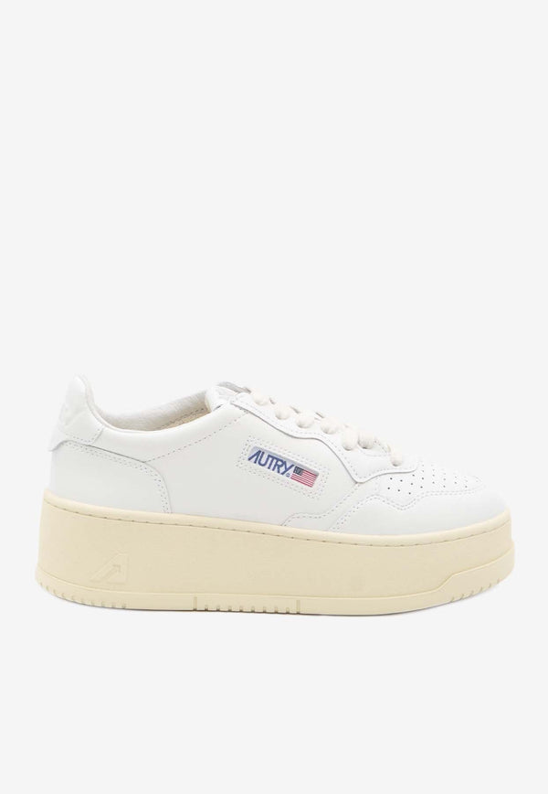 Medalist Leather Platform Sneakers