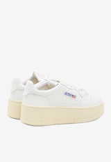 Medalist Leather Platform Sneakers