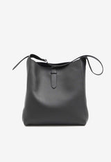 Blake Grained Leather Hobo Bag