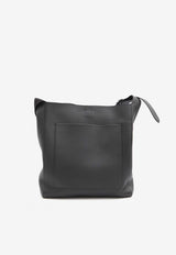 Blake Grained Leather Hobo Bag