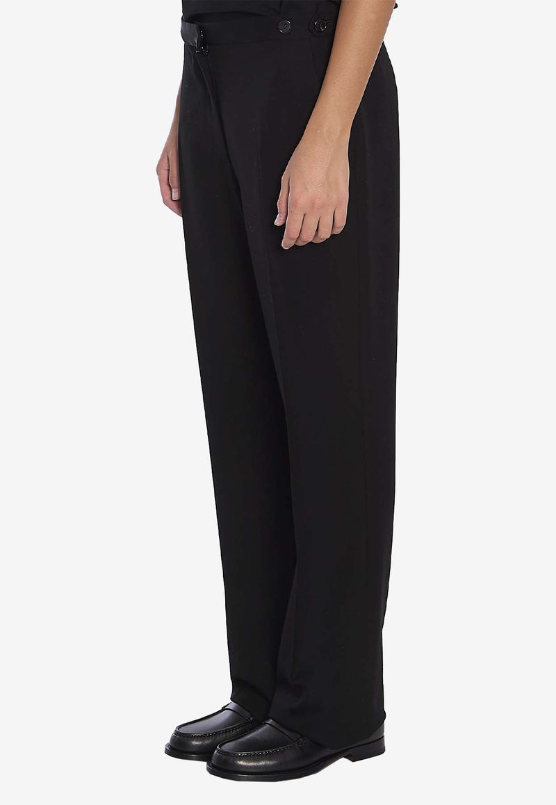 Jesse Straight-Leg Wool Pants