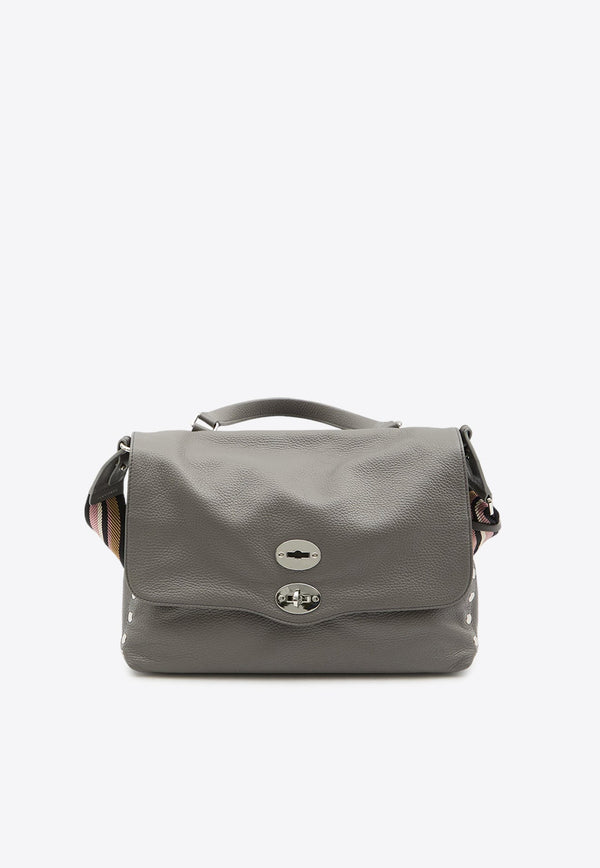 Medium Postina Leather Top Handle Bag