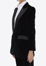 Turtlington Velvet Tuxedo Blazer