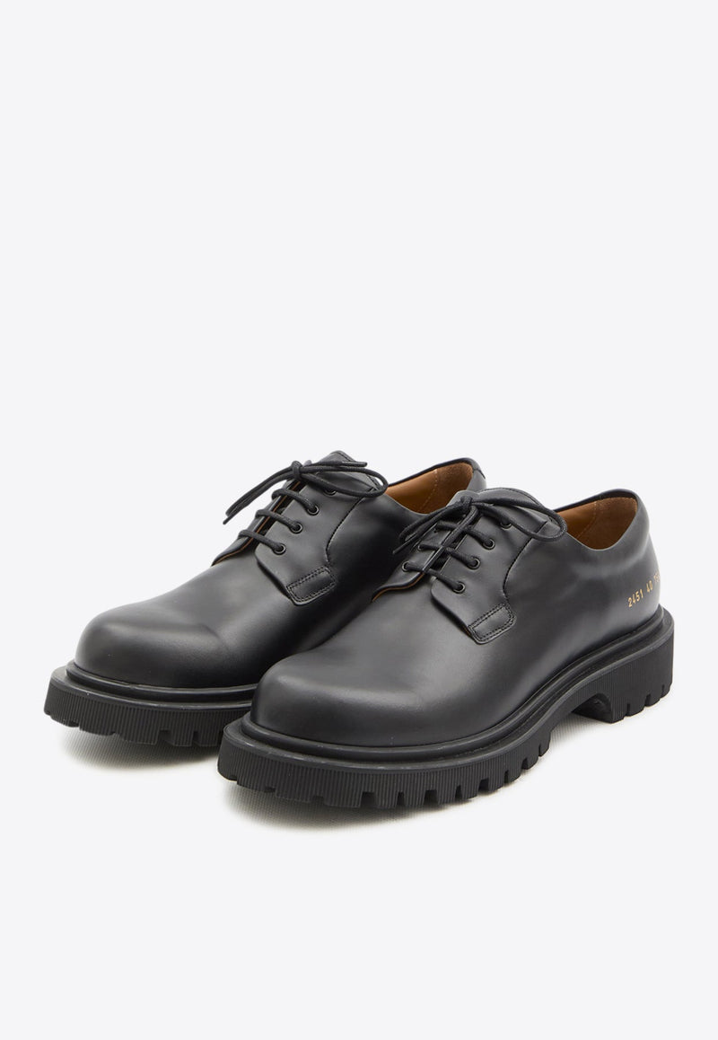 Chunky Leather Derby Shoes