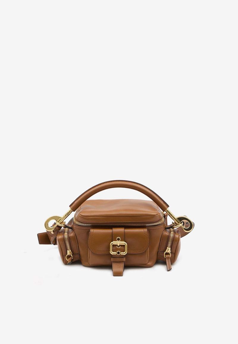 Small Shiny Leather Camera Bag