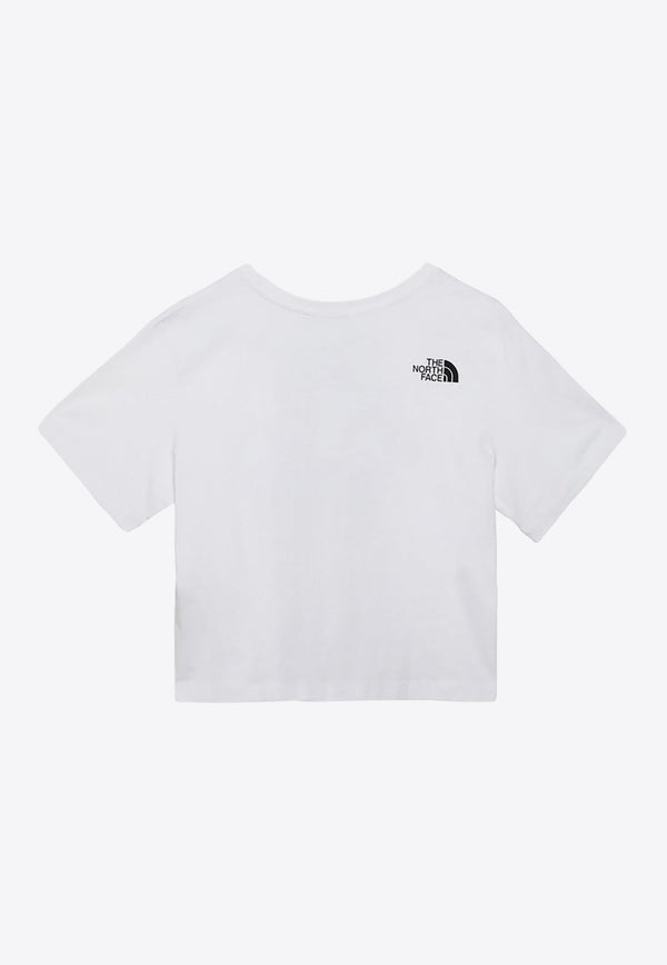 Logo Print Cropped T-shirt