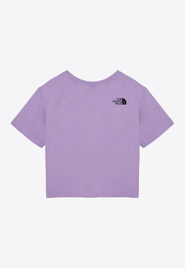 Logo Print Cropped T-shirt