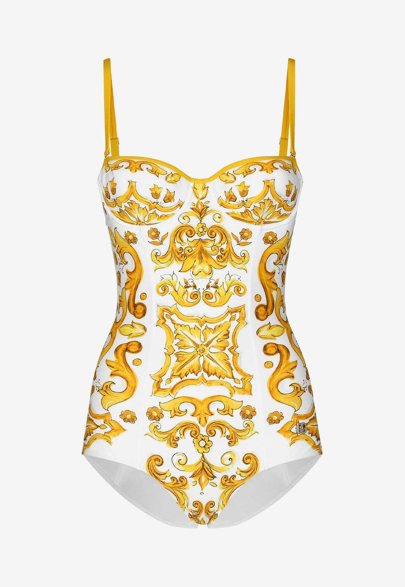 Majolica Print One-Piece Swimsuit