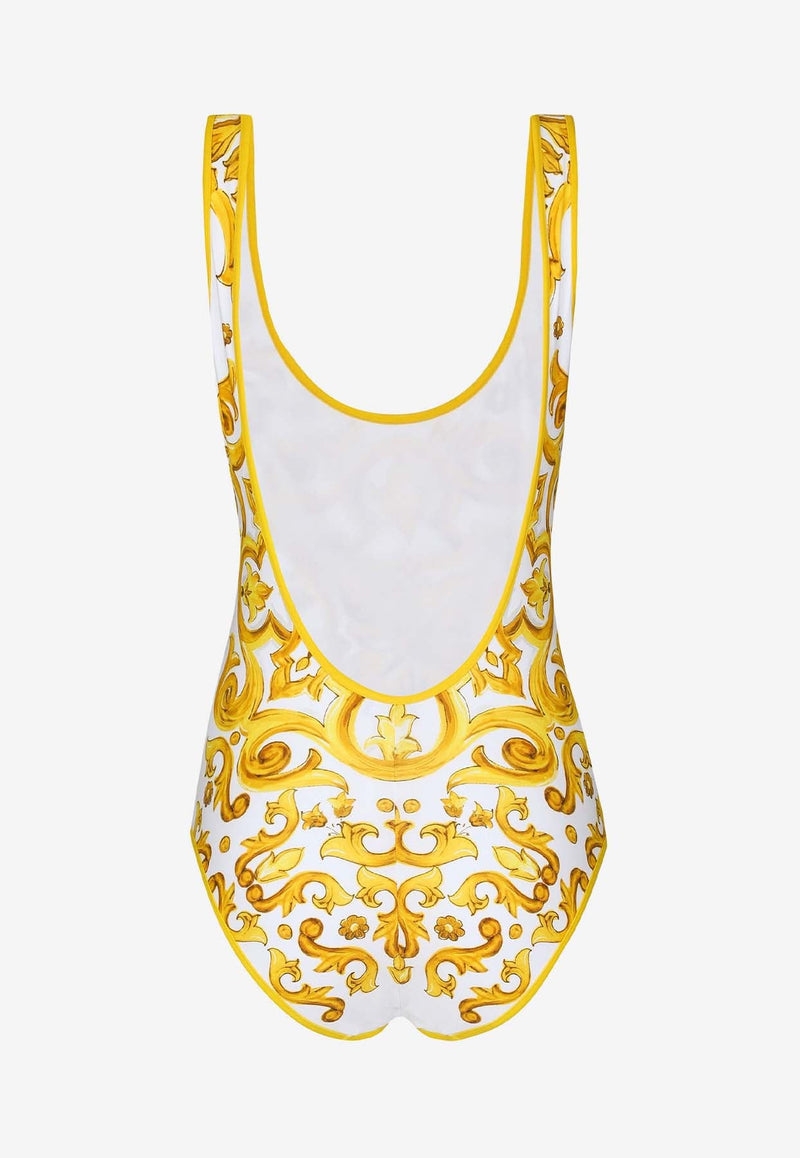 Majolica Print One-Piece Swimsuit