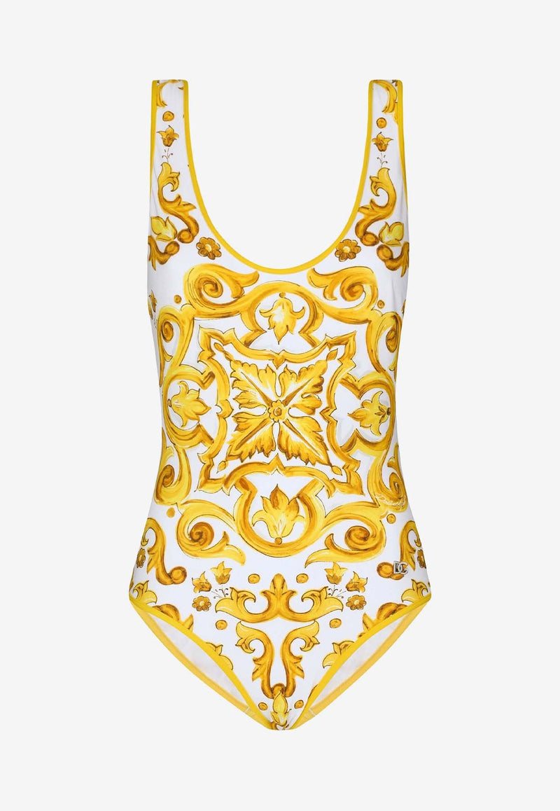 Majolica Print One-Piece Swimsuit