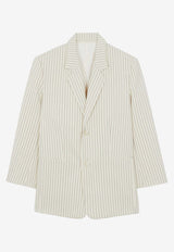 Aiden Single-Breasted Striped Blazer