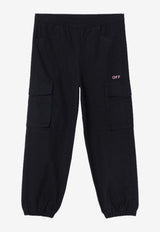 Girls OFF Stamp Cargo Pants