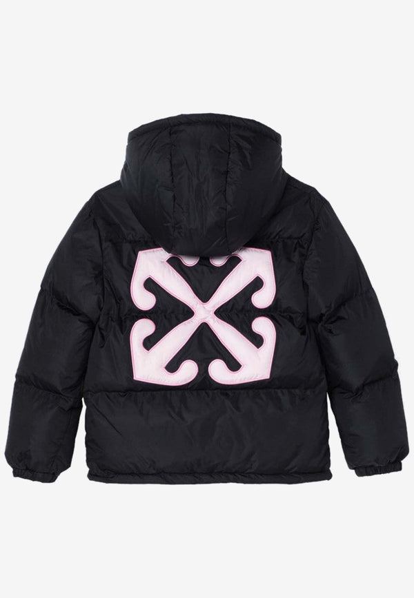 Girls Logo Patch Padded Jacket