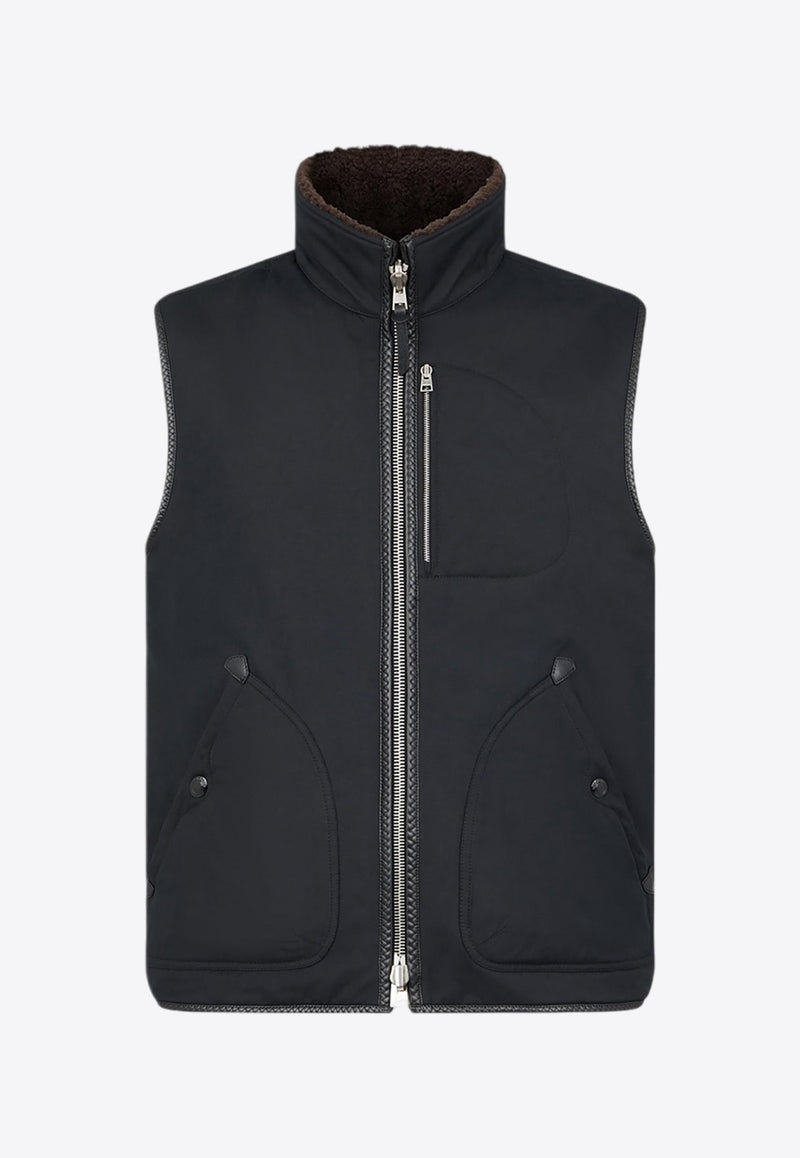 Reversible Zip-Up Fleece Gilet