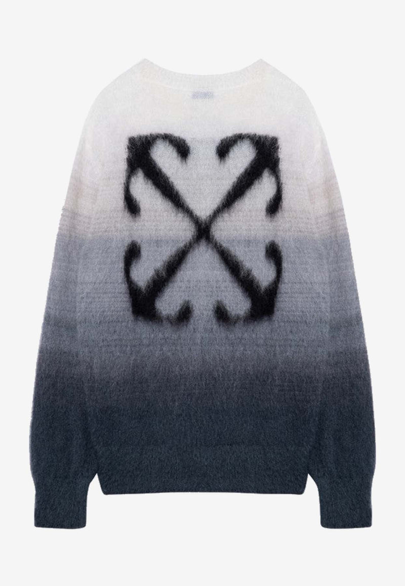 Arrow Mohair Knit Gradient Sweater