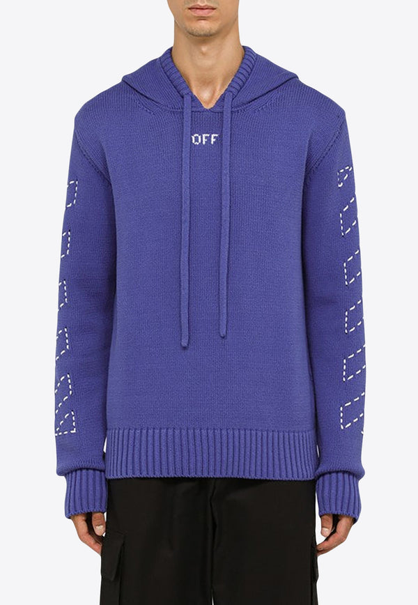Stitch Arrows Knitted Hoodie