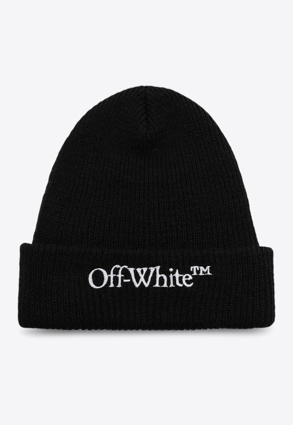 Logo Embroidered Wool Beanie