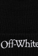 Logo Embroidered Wool Beanie