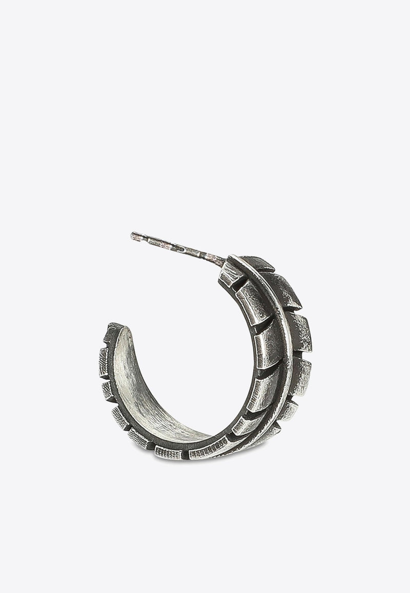 Eagle Feather Single Hoop Earring