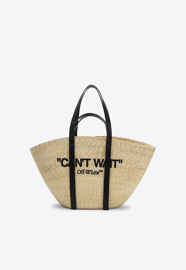 Day Off Woven Raffia Tote Bag