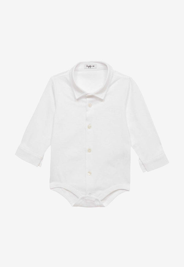 Baby Boys Buttoned Shirt Bodysuit