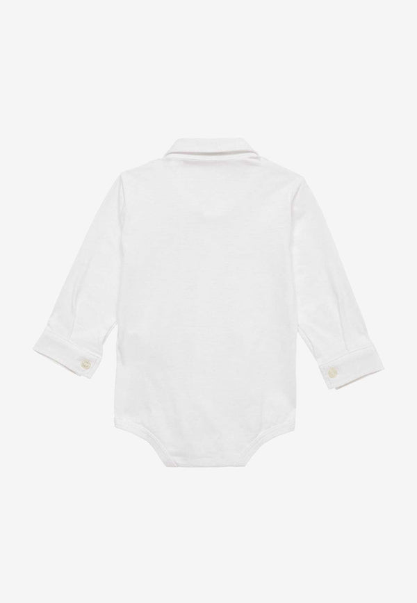 Baby Boys Buttoned Shirt Bodysuit