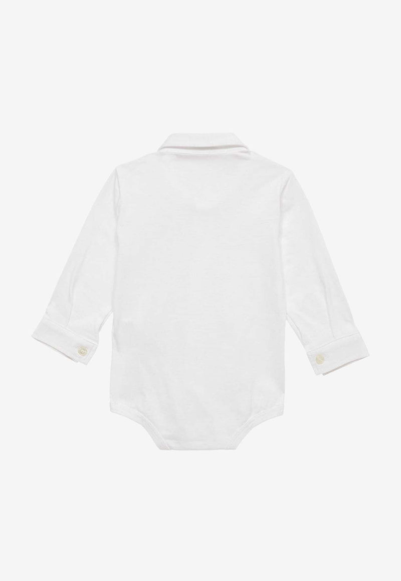 Baby Boys Buttoned Shirt Bodysuit