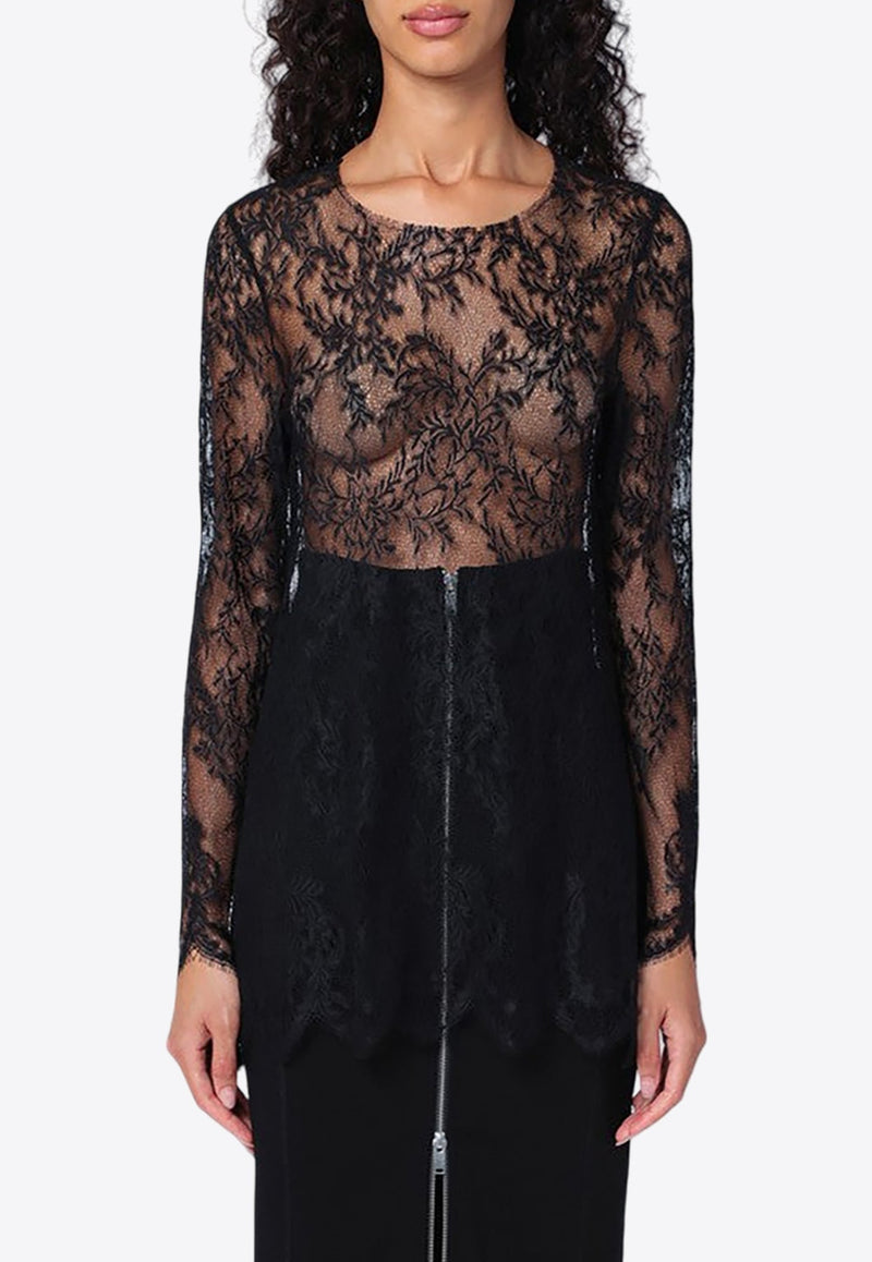 Fortuna Transparent Lace Top