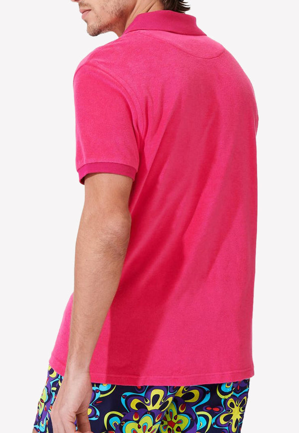 Terry Polo T-shirt in Cotton Blend