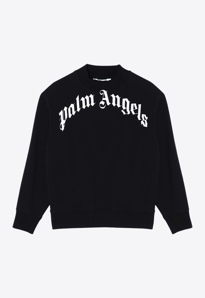 Boys Curve Logo Sweatshirt